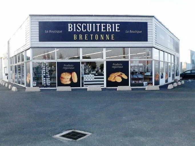 Devanture de la Biscuiterie Bretonne au Pouliguen