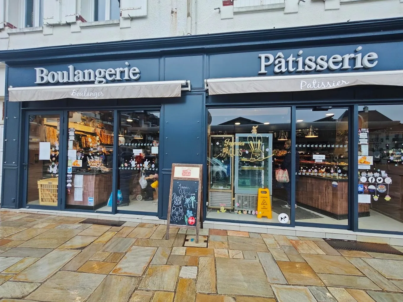 Devanture de la boulangerie Clerault à La Baule