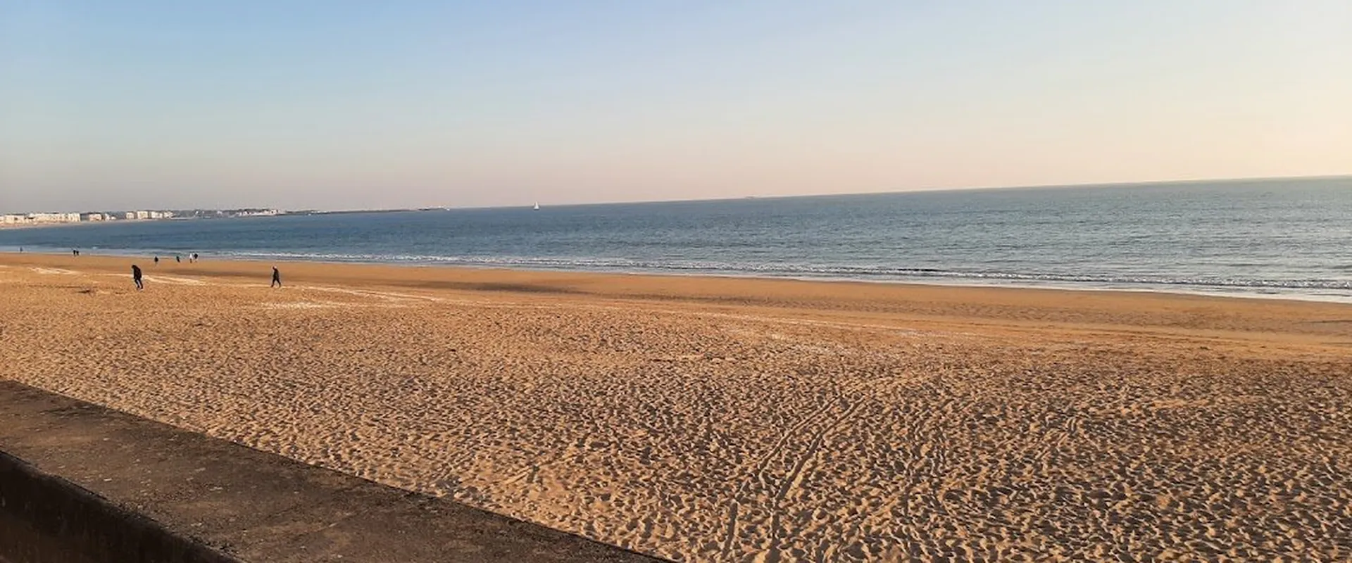 Plage de La Baule au coucher du soleil